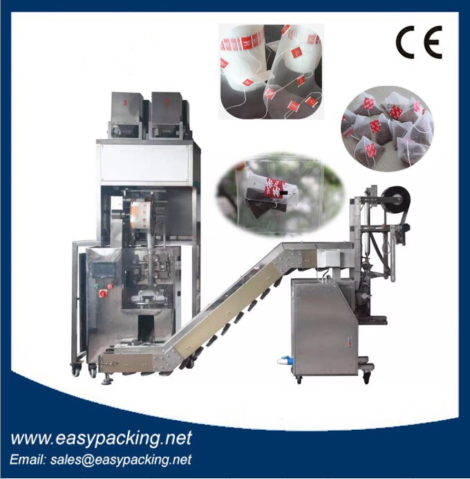 Automatic Pyramid /Triangle Tea Bag Packing Machine with Outer Envelope