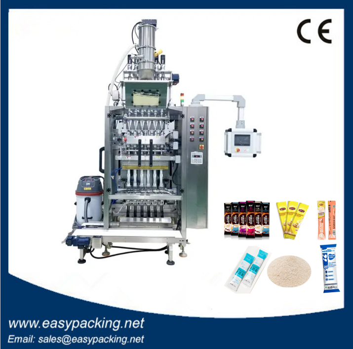 High Speed Multi Lane 3-10g Stick Sugar Packing Machine/Coffee Powder Stick Filling Automatic Packaging Machine flour, cake powder, rice powder